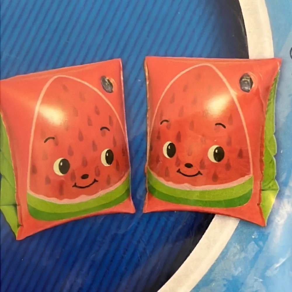 NEW Bright Red Watermelon Inflatable Arm Floaties – H2O Go! by Bestway 3-6yrs